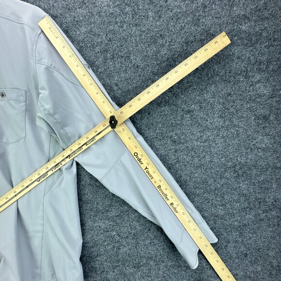 KUHL Shirt Mens Medium Gray Button Up Stretch Quick Dry Performance Outdoor Hike - Picture 15 of 16